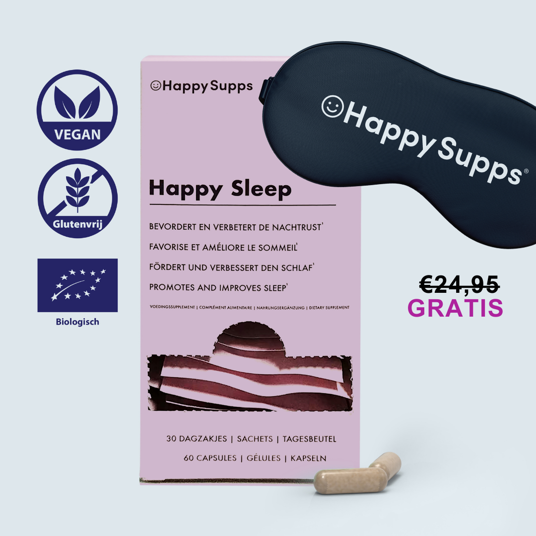 Happy Sleep -  Slaap & Ontspanning Supplement (gratis sleep mask)